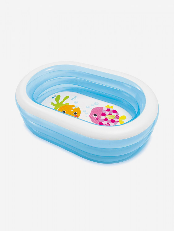Бассейн Intex 57482NP детский надувной"Морские друзья" 163х107х46см 230л