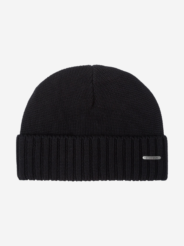 Шапка с отворотом STETSON 8589303 BEANIE MERINO