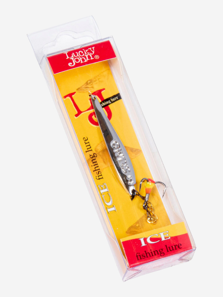 Блесна вертикальная зимняя Lucky John S-2-Z с цепочкой и тройником, вес4.0г