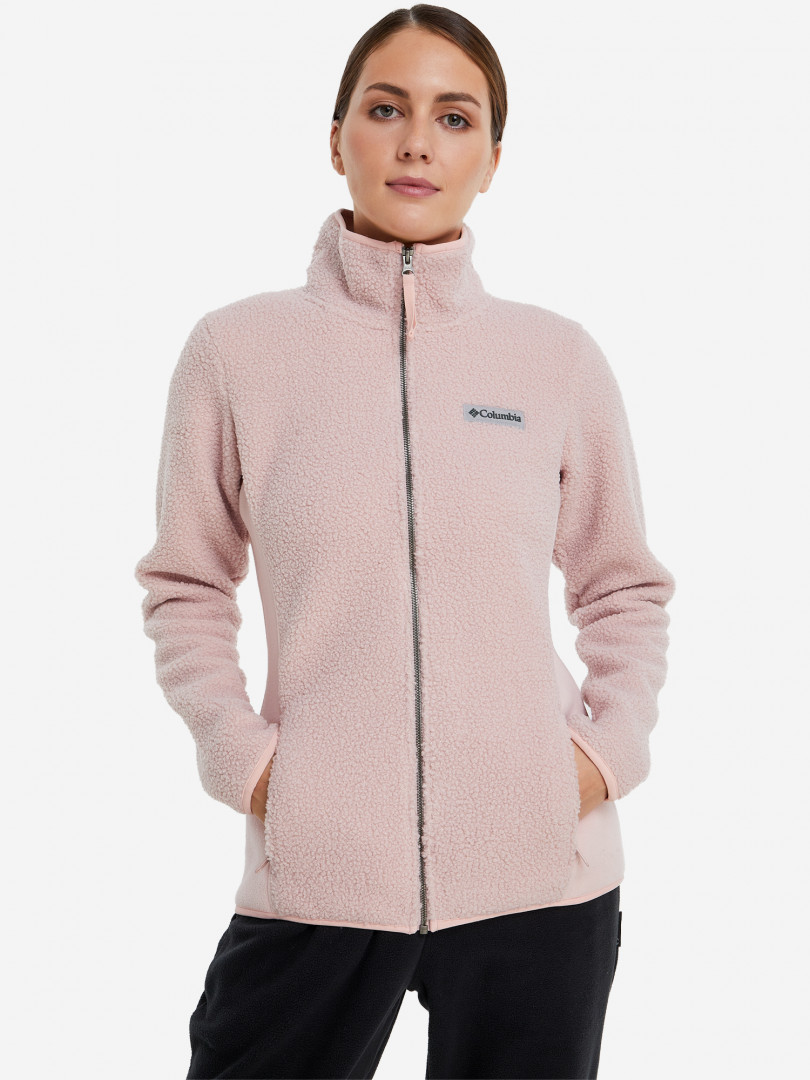 фото Джемпер флисовый женский columbia panorama full zip, розовый