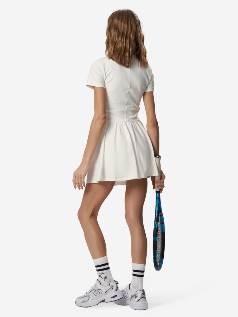 Платье-комбинезон «Body Serve» в молочном цвете