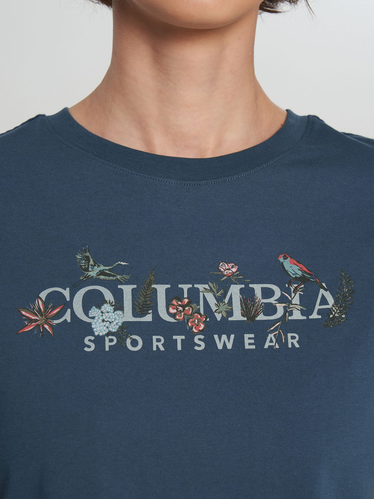 Футболка женская Columbia Rolling Bend Graphic Relaxed Crop SS