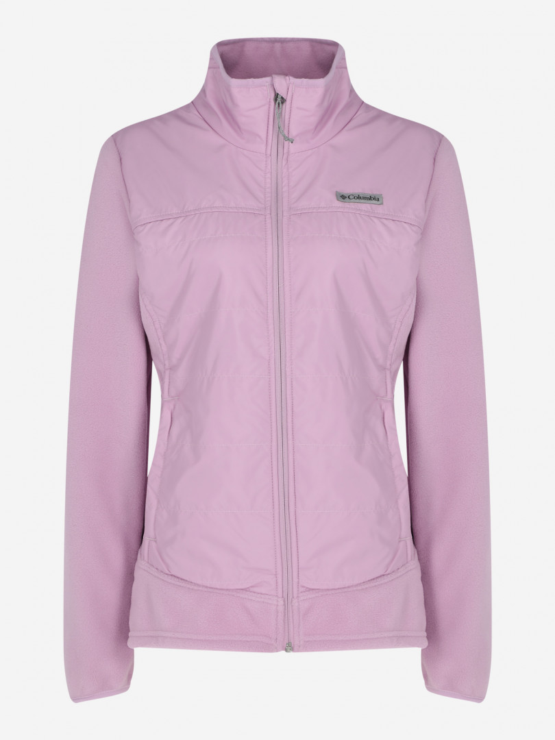 фото Джемпер флисовый женский columbia basin butte fleece full zip, фиолетовый