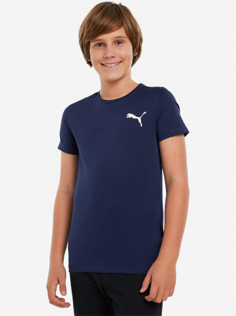Футболка для мальчиков PUMA Active Small Logo арт. 586980 темно-синий ...