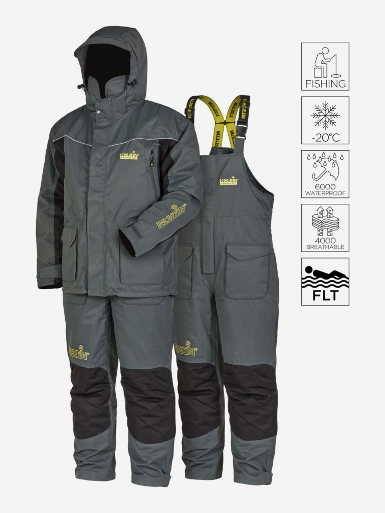 Костюм плавающий зимний Norfin ELEMENT FLT (куртка+полукомбинезон) для рыбалки и охоты