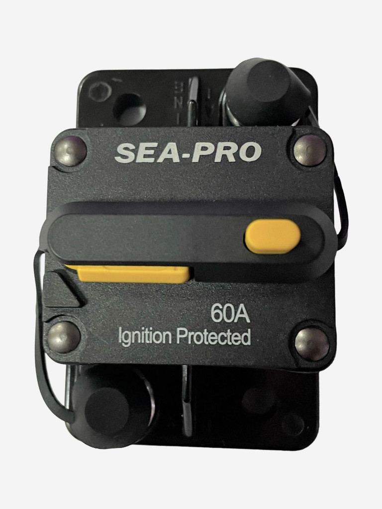 Лодочный носовой электромотор с функцией Якорь SEA-PRO 65L 54" GPS 12V Черный Комплект МАКСИМУМ: электромотор + предохранитель + компас + розетка + быстросъемная пластина