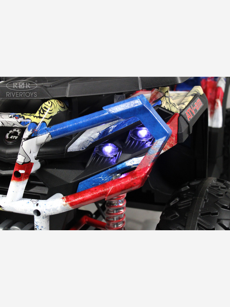 Детский электроквадроцикл RIVERTOYS Z111ZZ русский медведь