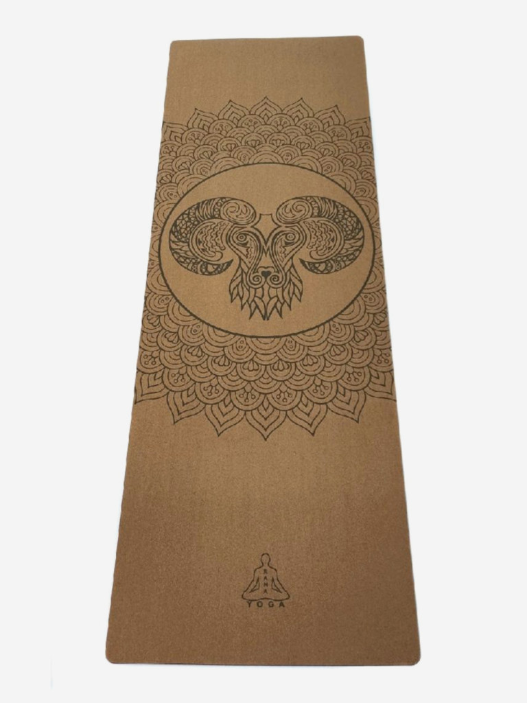 Коврик RamaYoga для йоги Zodiac Collection Cork 1.8 Овен, 25417