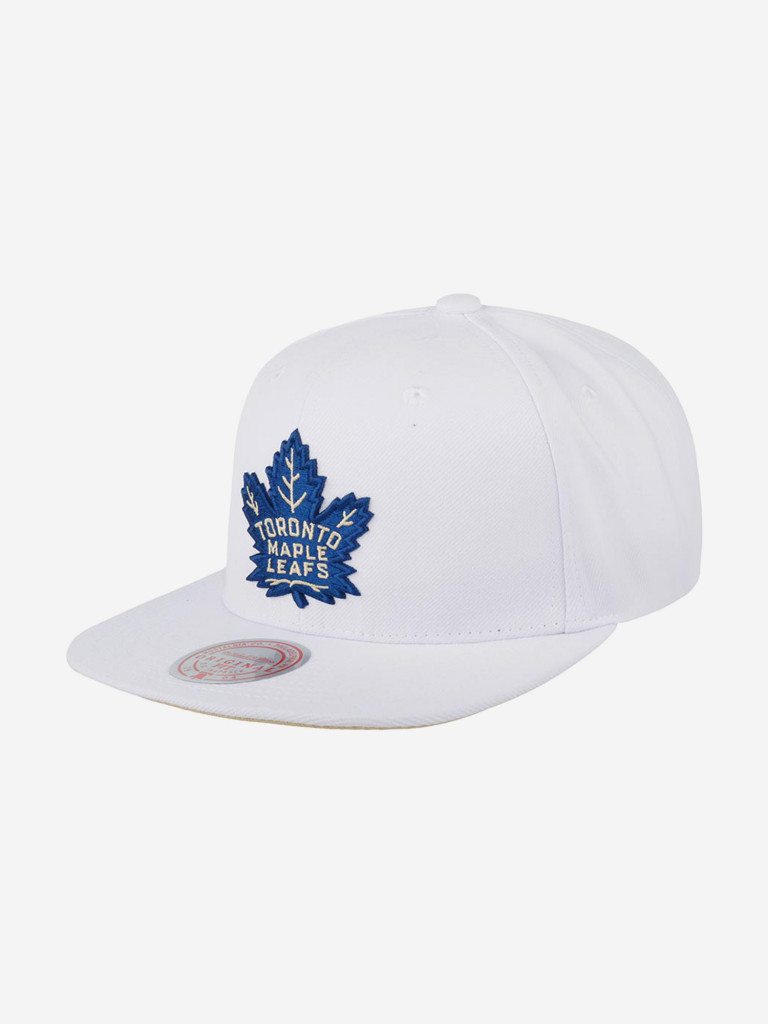 Бейсболка с прямым козырьком MITCHELL NESS HHSS5745-TMLYYPPPWHIT Toronto Maple Leafs NHL