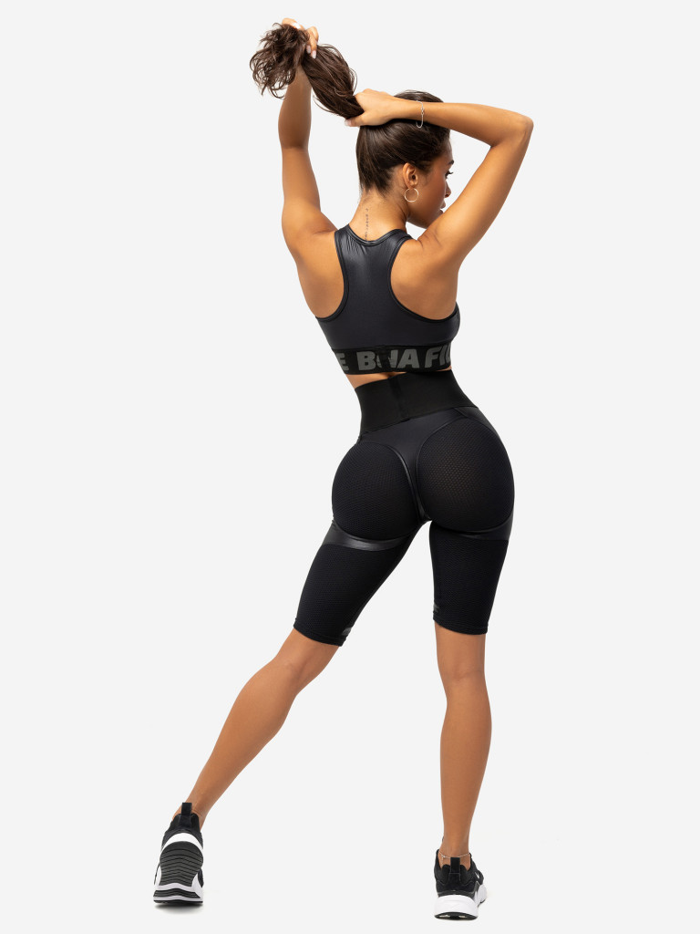 Велосипедки женские Bona Fide Bona Cycling Extra Sex Push-up Corsage "Black Skin"