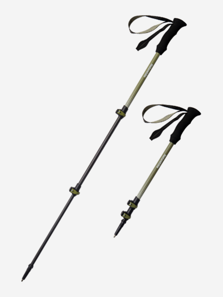 Палка треккинговая Naturehike CNK2300DS010 Carbon Fiber Hoar Trek EXT1 57-120см светло-зеленый