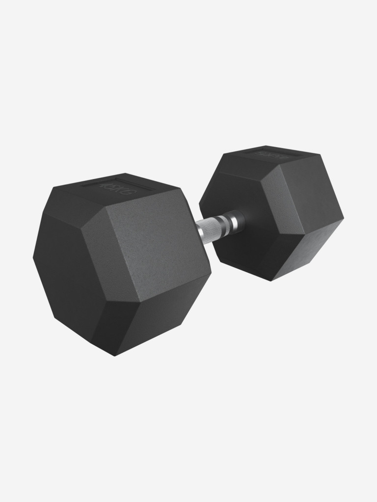 Гантель гексагональная UNIX Fit обрезиненная 45 кг