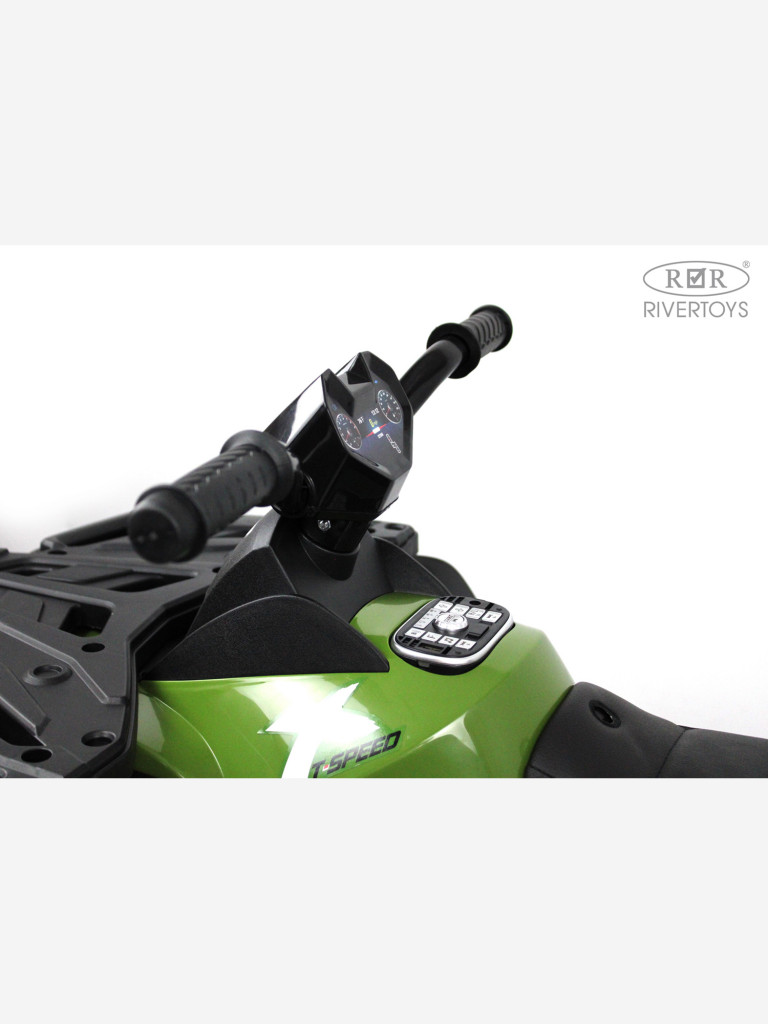 Детский электроквадроцикл RIVERTOYS T001TT 4WD зеленый