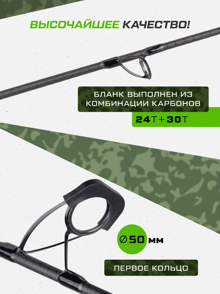 Удилище карповое 2-х секц. Rondel CARP PRO 3,9м 13' 3,5lb