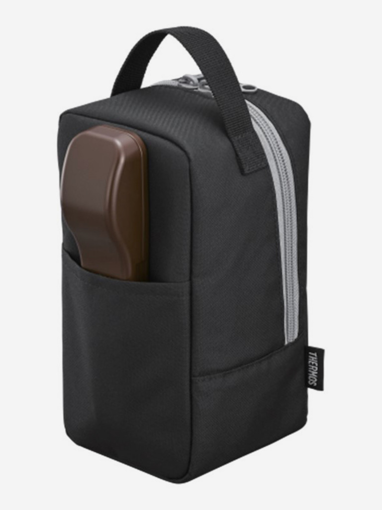 Термос THERMOS JBY-801 BKGY, с пластиковым контейнером в чехле, 0.8л