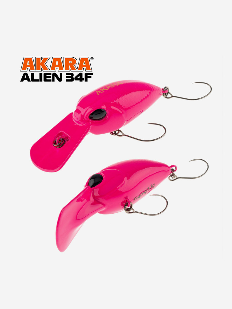 Воблер Akara Alien 34F кренк плавающий на форель 3,2гр A200
