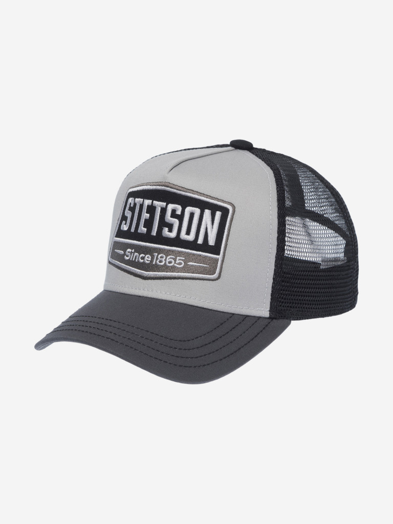 Бейсболка с сеточкой STETSON 7751107 TRUCKER CAP GASOLINE (серый)