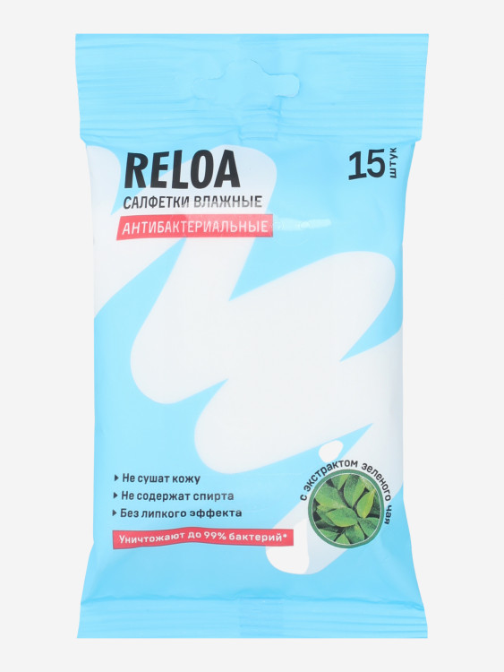 Антибактериальные салфетки Reloa