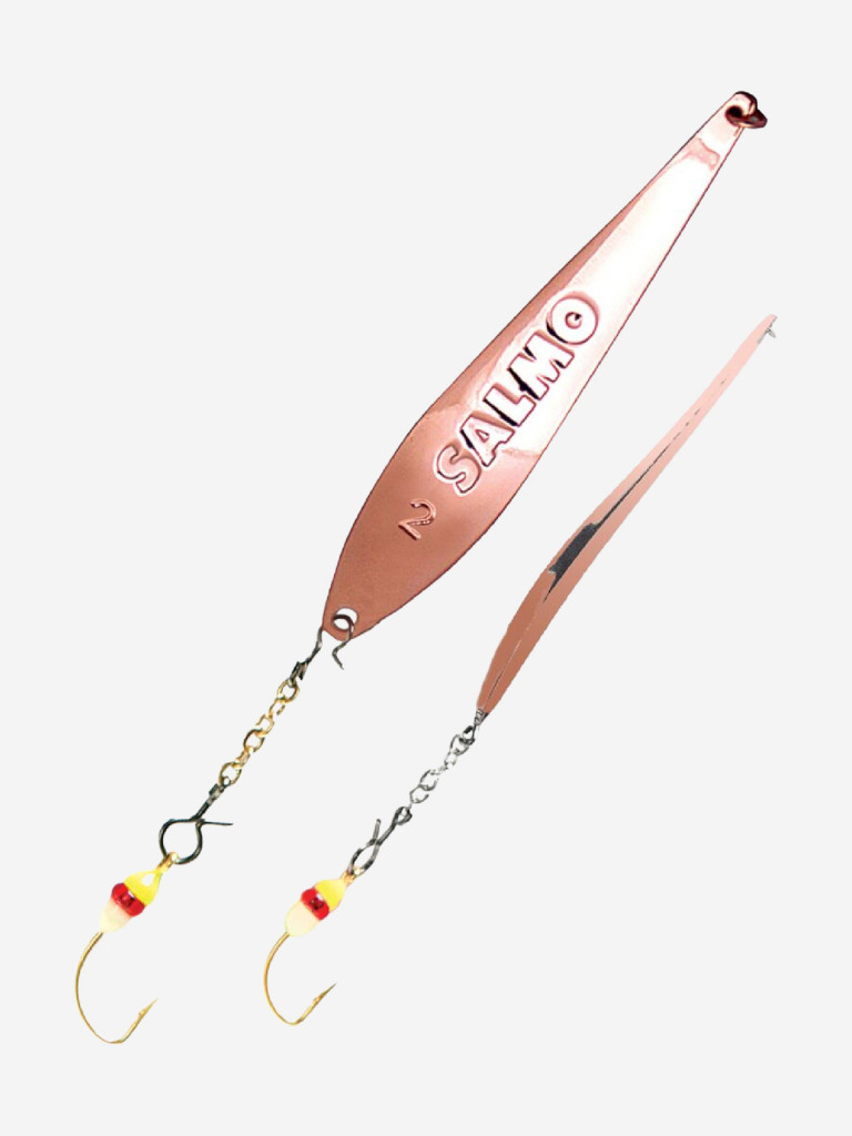 Блесна вертикальная зимняя Lucky John S-2-Z с цепочкой и крючком, вес 3,5 г