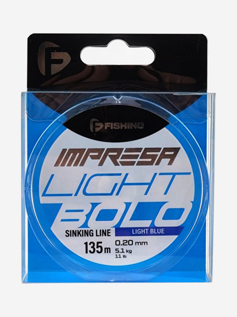 Леска Impresa Light Bolo Light Blue F-FISHING 135м 0,20мм 5,1кг/11lb