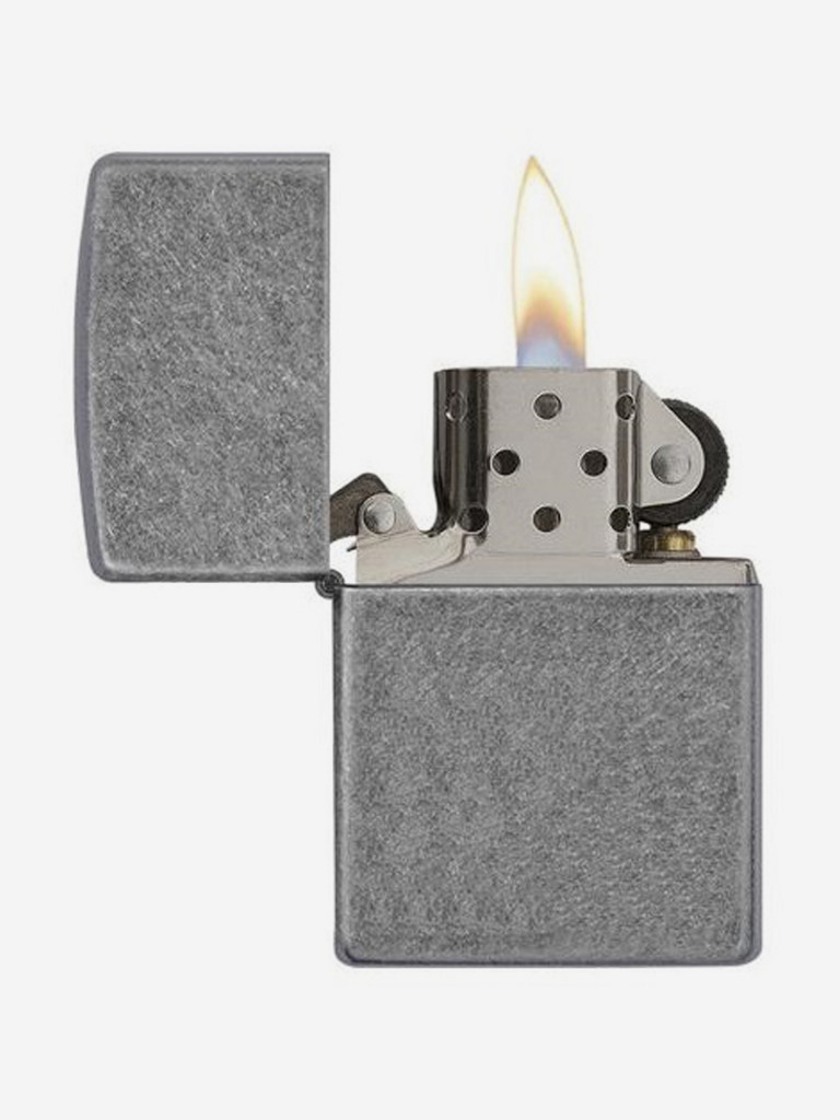 Зажигалка Zippo 121FB Classic Silver Plate, серебристая матовая