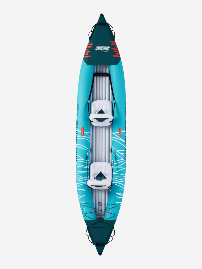 Надувная байдарка Kayak Glider-412 412x83х42см, весла, сиденья, киль, до 180кг, уп.1