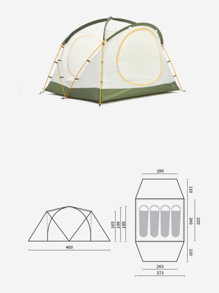 Палатка кемпинговая Naturehike