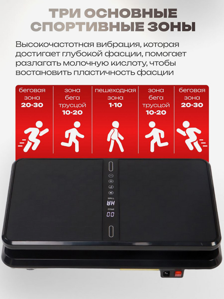 Виброплатформа Fitnesslive для похудения модель 104 цввет черный