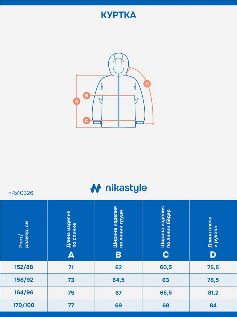 Куртка ПЛЮС САЙЗ NIKASTYLE