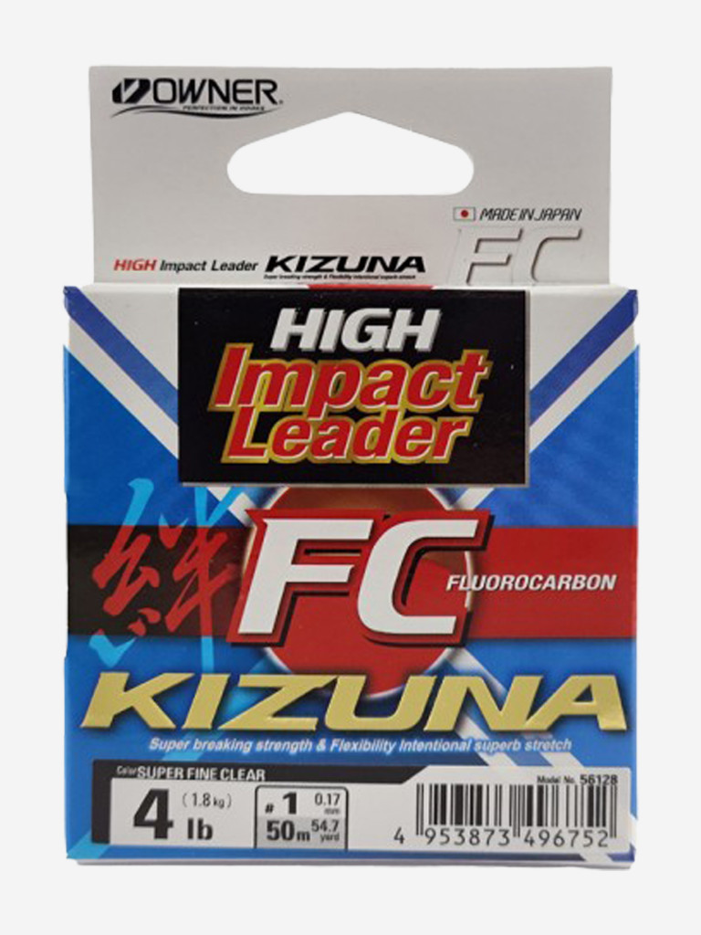 Леска Kizuna FC super clear OWNER 50м 0.17мм 1.81кг
