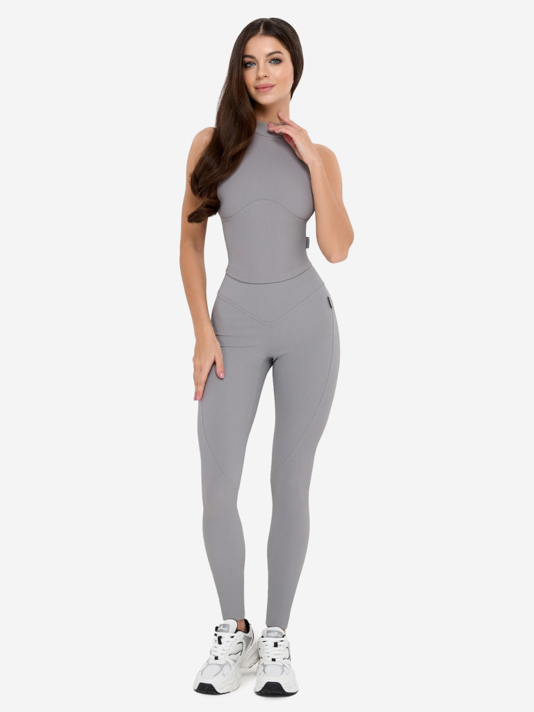 Спортивный топ Bona Fide: Top "Ribbed Gray"