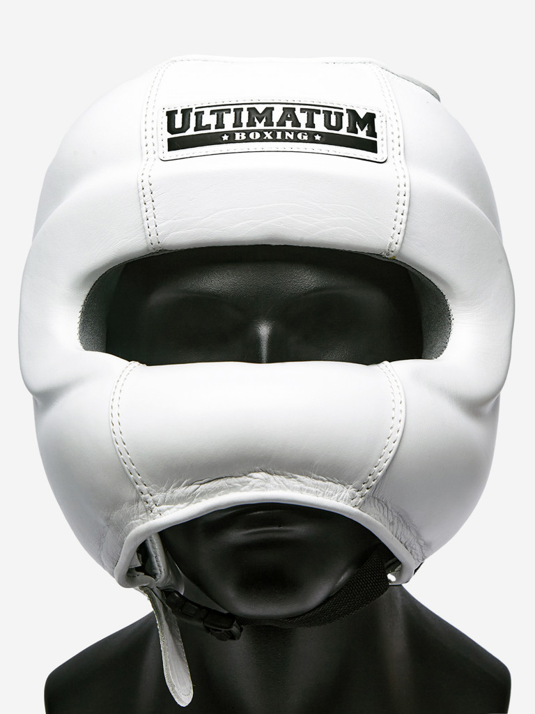 Боксёрский шлем с бампером ULTIMATUM BOXING GEN3FACEBAR WHITEFORCE