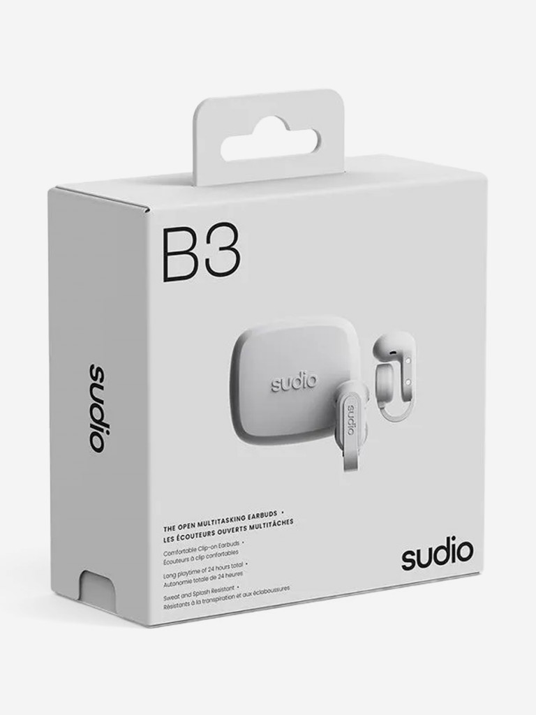 Беспроводные наушники Sudio B3 Open-Ear TWS Earbuds, цвет: белый