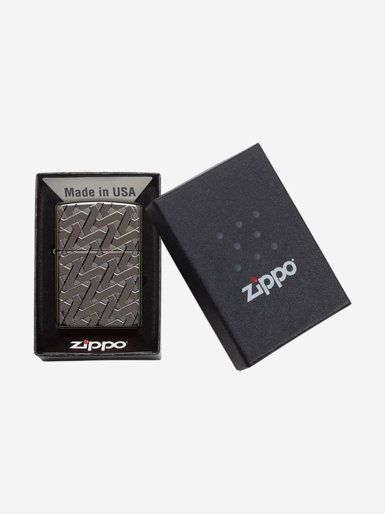 Зажигалка бензиновая ZIPPO 49173 Armor Geometric Weave