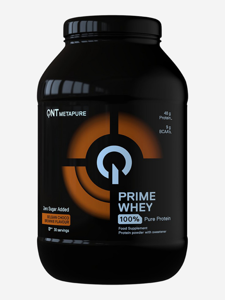 Сывороточный протеин для набора мышечной массы, изолят протеина QNT PRIME WHEY 908g Belgian Choco Brownie