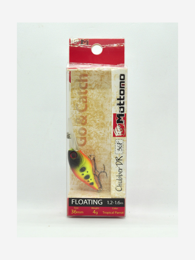 Воблер Mottomo Chubber DR 36F 4g Tropical Parrot