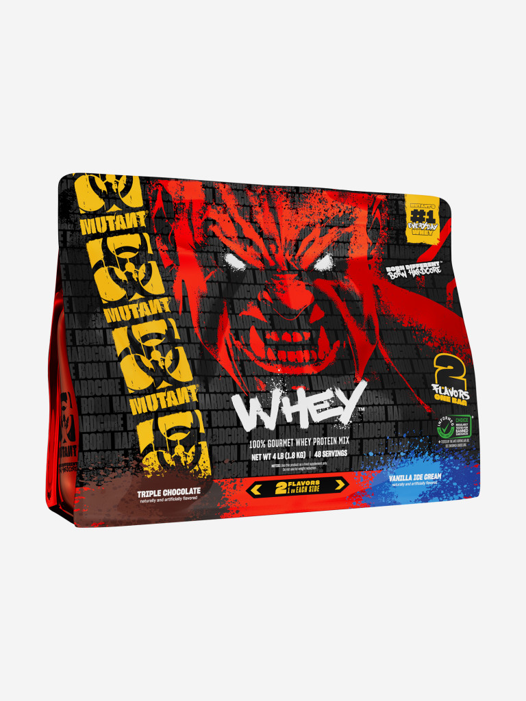 Протеин 2 в 1: Mutant Whey, 1800 г, Шоколад и Ванильное мороженое