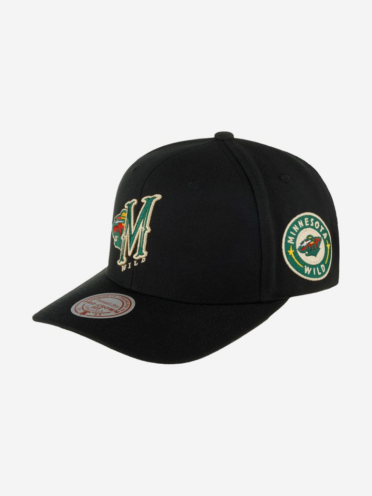 Бейсболка MITCHELL NESS HHSS6644-MWIYYPPPBLCK Minnesota Wild NHL (черный)