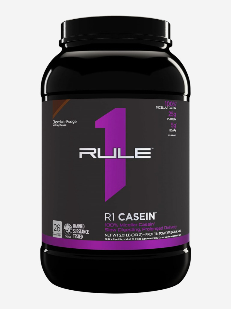 Протеин Rule 1 Casein, 910 г, Шоколадная помадка