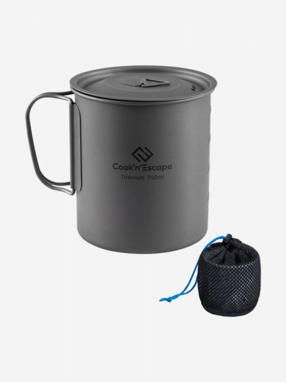 Кружка-кастрюля KingCamp 750ml titanium cup