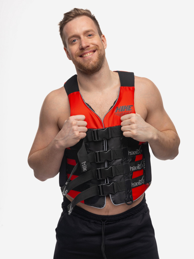 Спасательный жилет красный с ручками hikeXp RXP Ultimate Black/Red