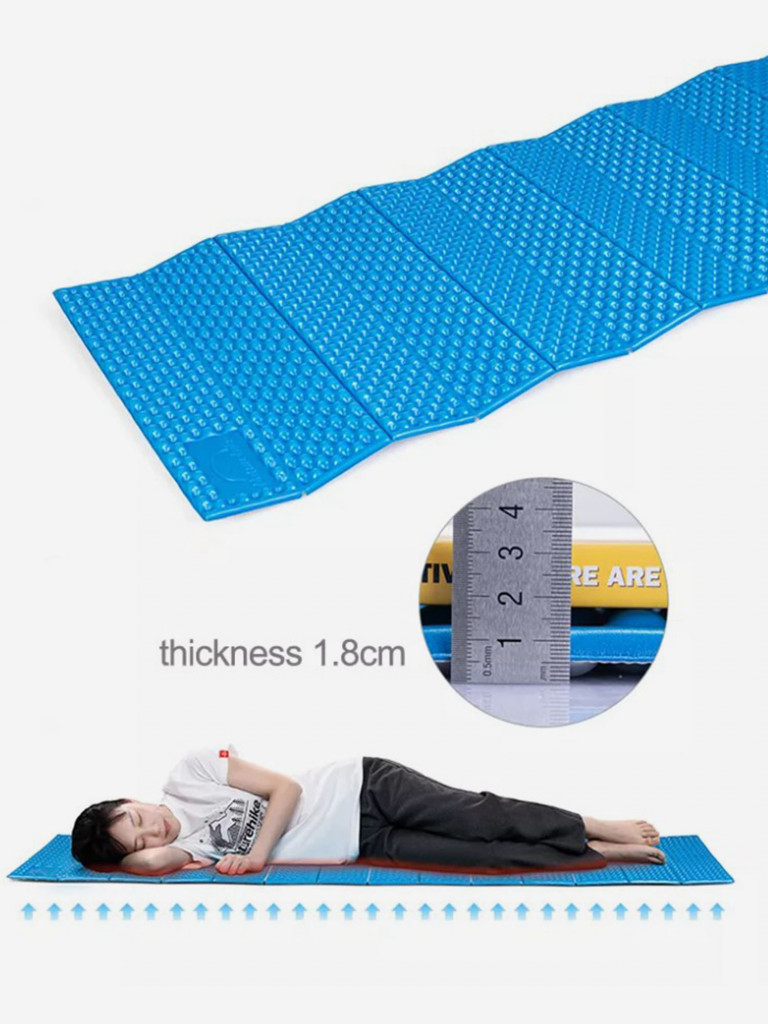 Коврик туристический Naturehike 185х58х1.8 см. IXPE,голубой