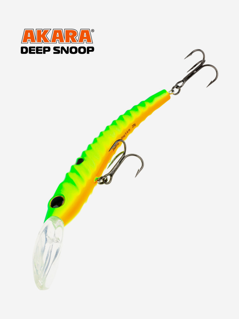 Воблер Akara Deep Snoop 120F минноу плавающий для троллинга на щуку, судака, сома 21гр A31
