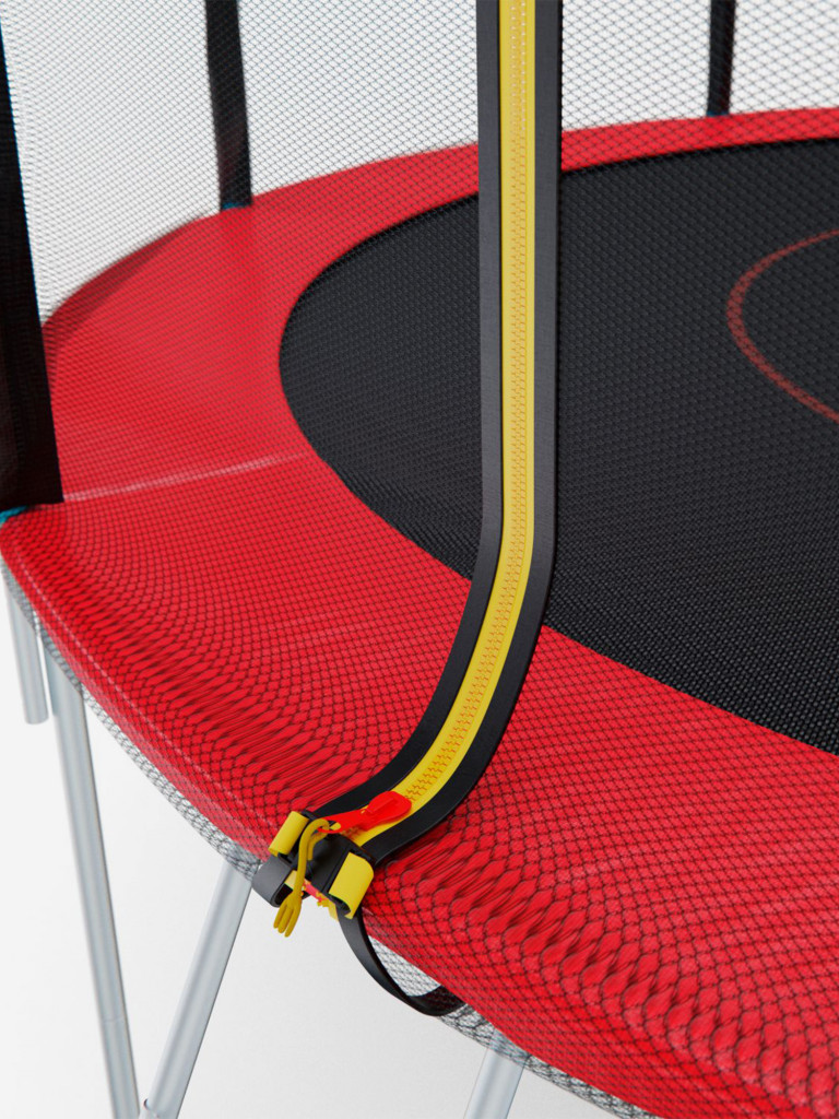 Батут DFC PELPO 12 футов с сеткой RED