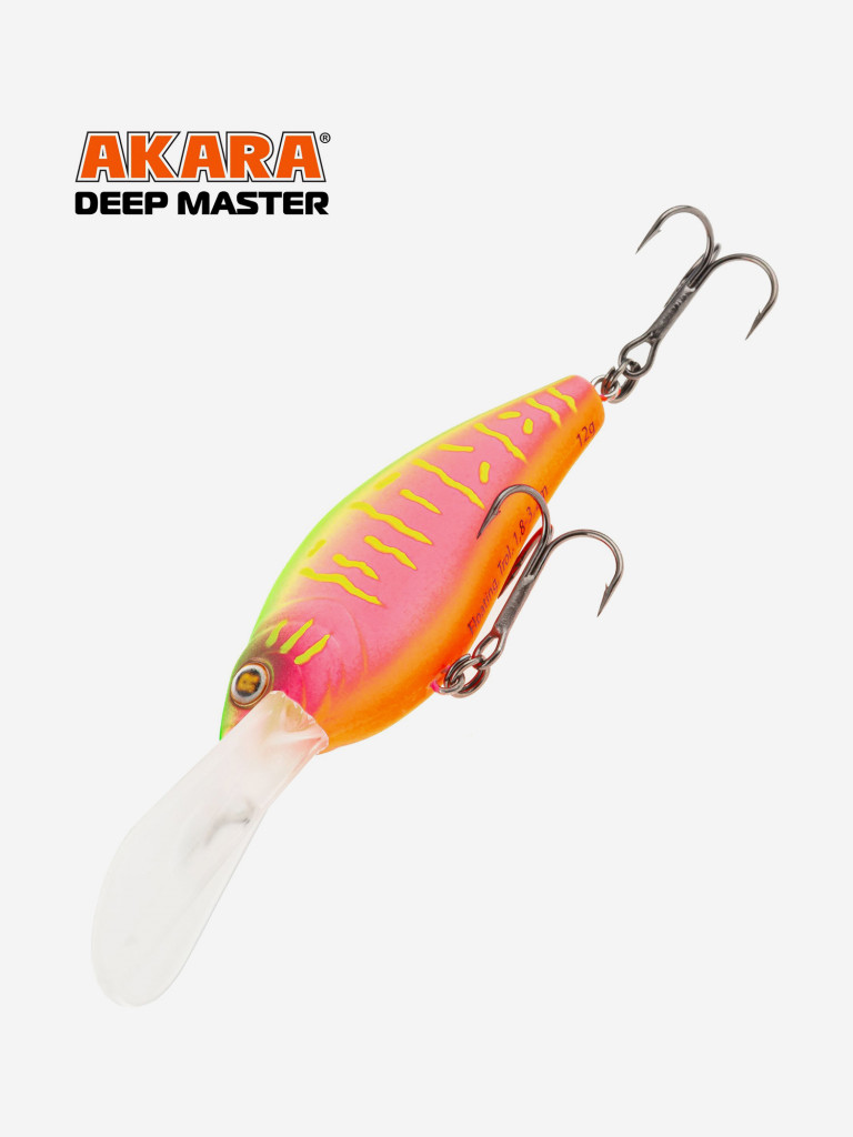 Воблер Akara Deep Master 60F кренк плавающий для троллинга на щуку, судака, окуня 12гр A207
