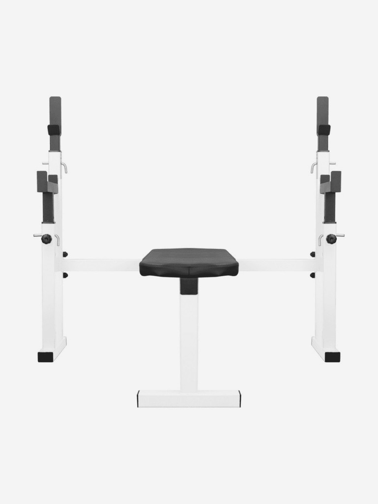 Скамья со стойками неотделимая Sportlim Атлант Белая