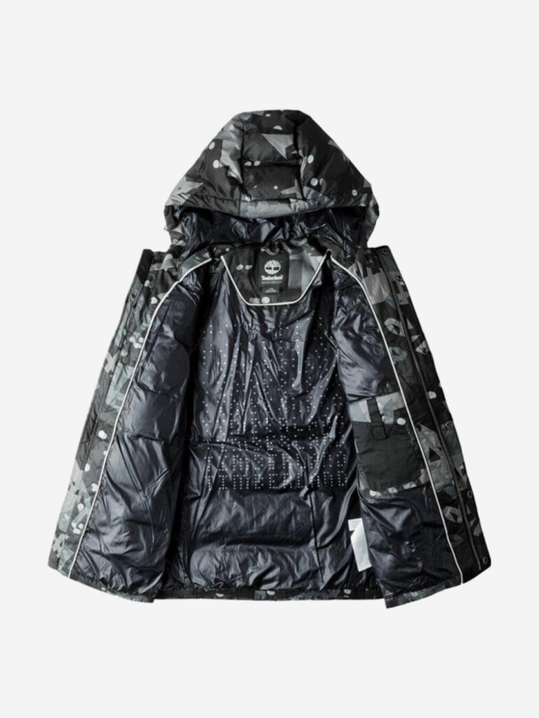 Пуховик Timberland Down Jacket Men's Gray Camouflage