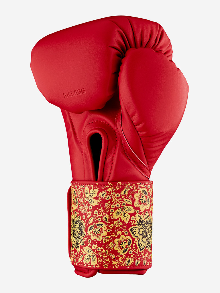 Тренировочные перчатки на липучке ULTIMATUM BOXING GEN7PRO-HTN KHOKHLOMA RED