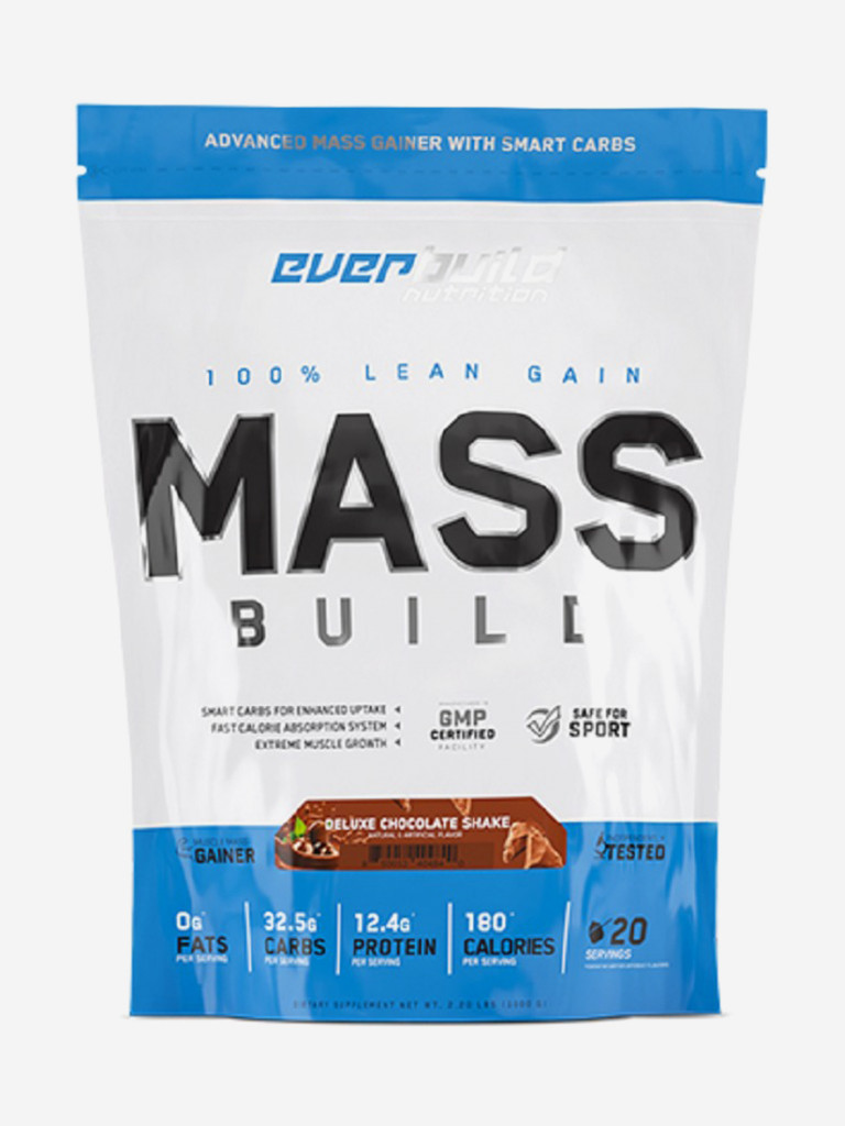 Гейнер Everbuild Nutrition MASS BUILD GAINER BAG 1000гр