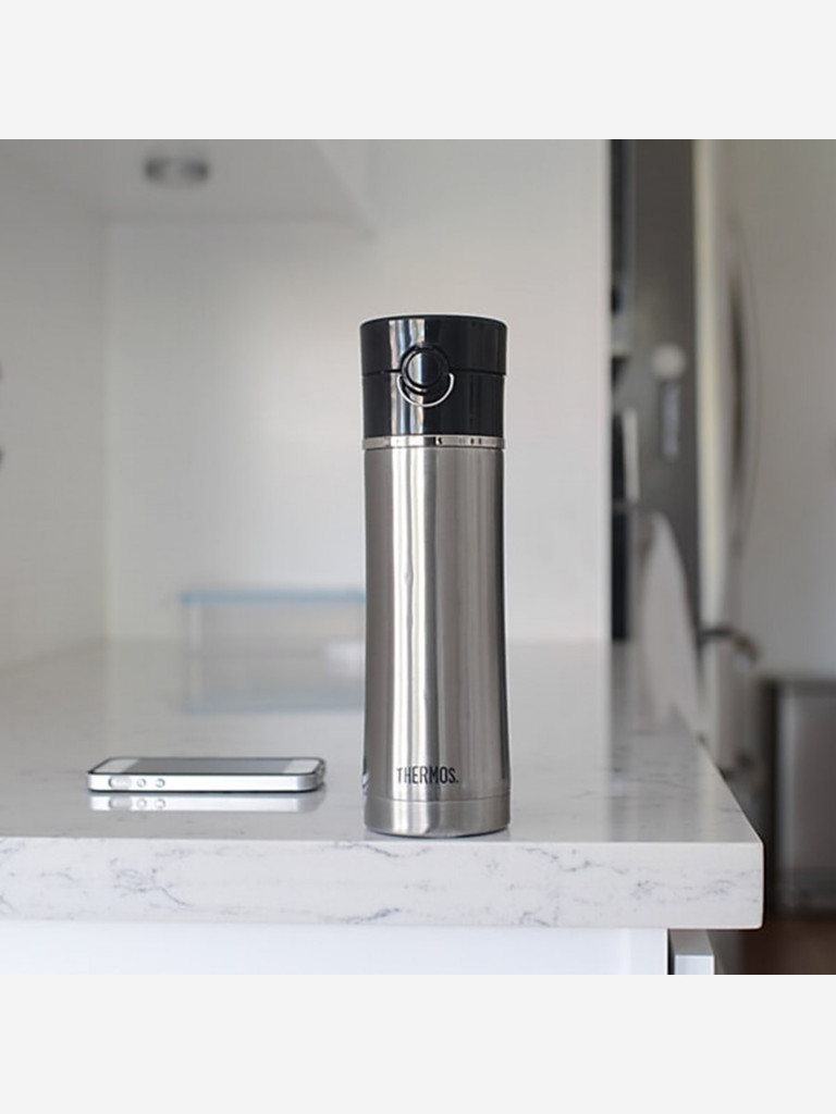 Термокружка с ситечком 470 мл THERMOS NS-403 стальной цвет